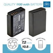 BM Premium 2 LP-E10 Batteries and Battery Charger for Canon Rebel T3, T5, T6, T7, Kiss X50, X70, EOS 1100D, EOS 1200D, EOS 1300D, EOS 2000D Cameras