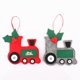 thumbnail image 1 of Colgante para árbol de Navidad con forma de coche, tela navideña, 2 uds. oso de fresa Electrónica, 1 of 5