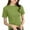 Green, variant on Ashirexll Short Sleeve Shirts for Women, Summer Tops for Women, Women Solid-color V-neck Short-Sleeve Casual Top T-shirt