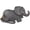 Grey, variant on Elephant Shape Crossbody Bag - Women's Faux Leather Chic Clutch, Polyester Interior, Lightweight