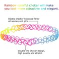 thumbnail image 3 of 12 Piece Tattoo Choker Necklace Set Fashion Stretch Gothic Elastic Collar Jewellery Sets Women'S Necklace Jewellery for Women Girls, 3 of 5