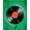 Green Black, Pattern 3, variant on Design&I 6'x9' Washable Area Rug Sleek Flatweave Pet Friendly Record Spiral Cd Grooves Abstract Typography Motif Round Vinyl for Queen Size Bedroom, Under Bed