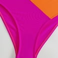 thumbnail image 6 of Sngxgn Women's Swimsuit Cut Out Straps Ribbed Swimwear Bathing Suits(Orange,L), 6 of 9