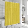 thumbnail image 6 of Yellow Burlap Texture Shower Curtain, Waterproof Shower Curtains for Bathroom, Farmhouse Vintage Yellow Washable Fabric Bathtub Curtain Set Bath Decor with 12 Hooks Extra Long 72"x96", 6 of 8