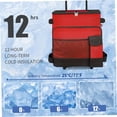 thumbnail image 2 of 43L Collapsible Cooler with Wheels, Insulated Rolling Cooler with All-Terrain Cart, Waterproof Soft Sided Cooler Bag for Beach, Picnic, Camping, Shopping, Travel,Red, 2 of 9