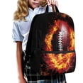 thumbnail image 3 of Uorisanigo Rugby Printed Kids Backpack Childrens Backpacks, Lightweight Casual Daypack Fit Preschool Kindergarten Elementary, 17 Inch Large Capacity School Bag Book Bags, 3 of 6