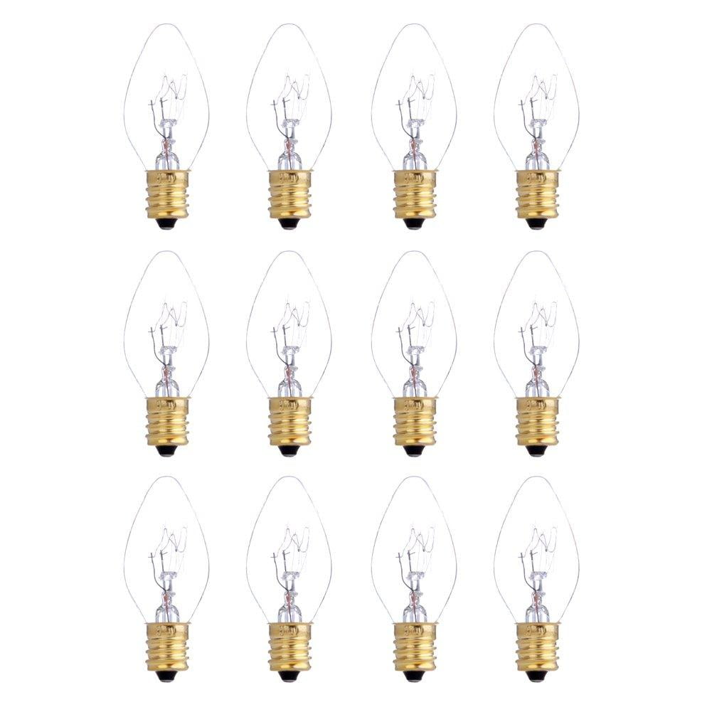 12 Pack 25 Watt Bulbs for Scentsy Plugin Nightlight Wax Warmers, Home