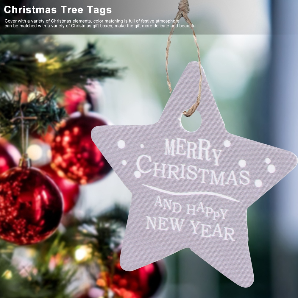 Home Garden 100x Christmas Message Card Baking Tag Gift Decoration Tag Party Gift Cards Greeting Cards Party Supply