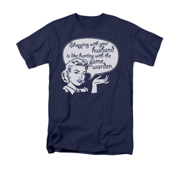 Shopping With Your Husband Funny Phrase  Adult T-Shirt