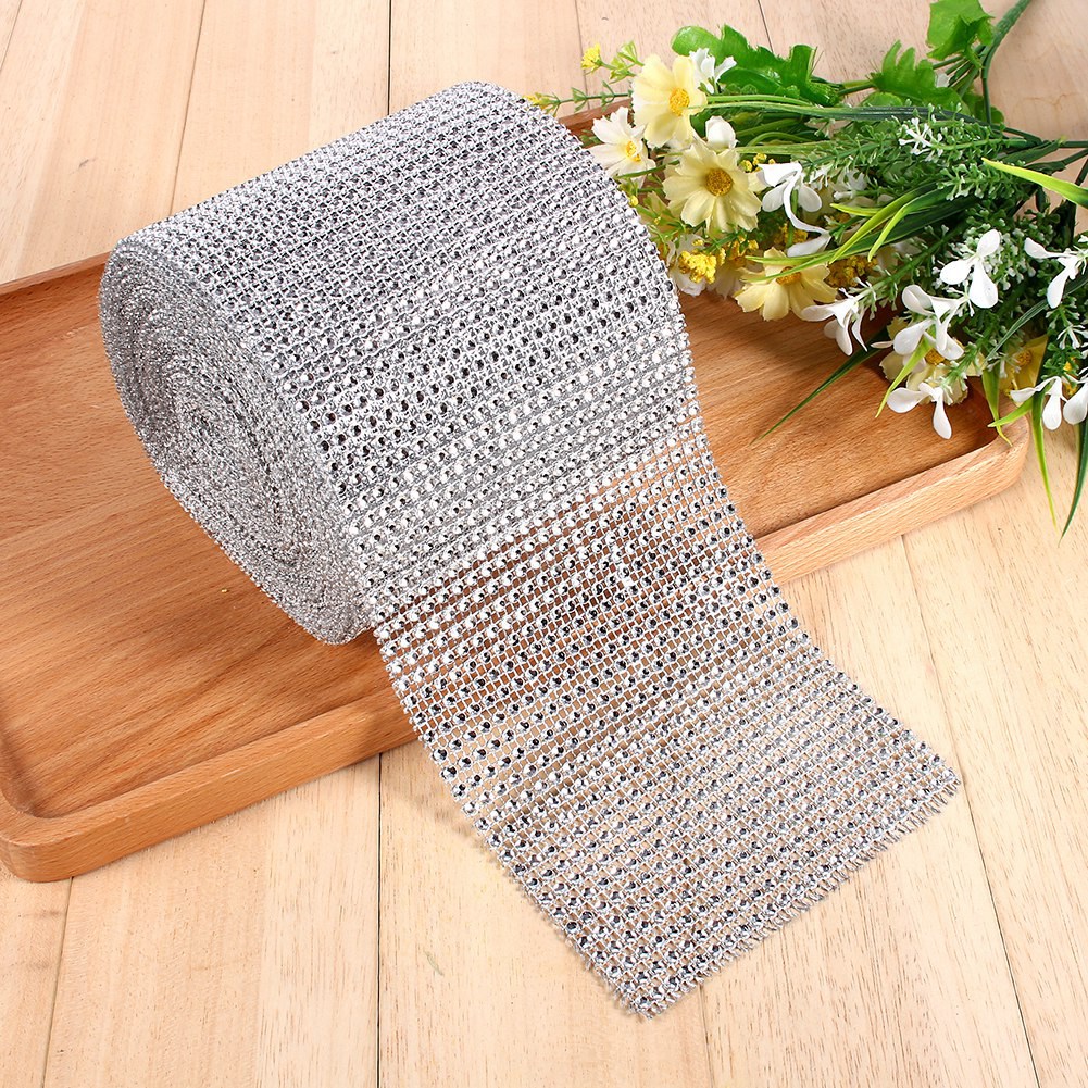 Rhinestone Mesh Ribbon Roll, Elegant And Beautiful Mesh Ribbon, For
