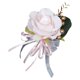 thumbnail image 5 of Broche Boutonniere de boda, Boutonniere de traje de novia, Boutonniere de novio romántico, Flor de novio, Boutonniere de fiesta de bodas Rosa claro, 5 of 8