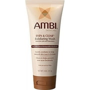 Ambi Even & Clear Exfoliating Wash With Oat and Sea Whip | Salicylic Acid Acne Treatment | Helps Clear & Prevent Breakouts | Exfoliates to Help Smooth Skin Tone & Texture | 5 Ounce