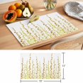 thumbnail image 6 of Sage Green Polka Dots Placemats Set of 8 Yellow Watercolor Abstract Art Place Mats Indoor Wipeable Table Mats Washable Cloth Dining Table Placemats for Kitchen Holiday Party Home Decor 13x19 Inch, 6 of 9