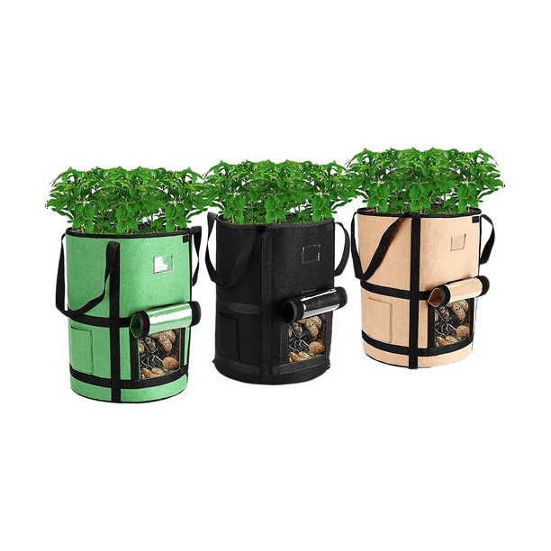 10 Gallon Grow Bags with Window to Harvest Potato Grow Bags with Flap