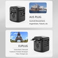 thumbnail image 4 of All-In-One International Power Adapter, Universal Travel Charger with Smart USB Ports, Safe for 5 Devices with AC Socket, 4 of 8