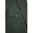thumbnail image 5 of Perry Ellis Mens Pinstripe 2 Button Sport Coat Jacket (40 Regular, Gargoyle), 5 of 6