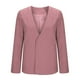 thumbnail image 4 of Blazer de moda para mujer, blusas de color liso, manga larga, cuello en V, chaqueta de traje informal, blusa de poliéster para mujer, 4 of 6