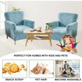 thumbnail image 3 of KALAKALA Stretch Armchair Slipcover 1-Piece Accent Chair Covers with Arms Soft Chair Slipcovers for Living Room, 3 of 5