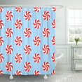 thumbnail image 1 of ABPHQTO Cortina de ducha Christmas Peppermints Candy Red y White Swirls on Light 152x180 cm ABPHQTO PKNMT60x72Shower-6245, 1 of 2
