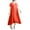 #499-Red, variant on Taylonsss Womens Casual Dress V Neck Short Sleeve Silky-Like Solid Color Relaxed Fit Everyday Wear