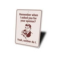 thumbnail image 4 of Opinion Humor Novelty Decor, Metal Wall Sign - 10x14 Inches, 4 of 4