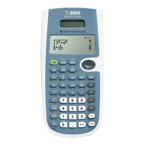 Texas Instruments 30XSMV/TBL Texas Instruments TI-30XS Scientific Calculator - 16 Digit(s) - LCD - Battery/Solar Powered