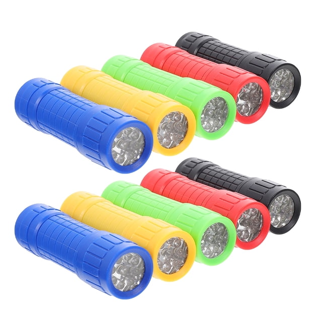 Shisuyan 10Pcs Small Flashlights Outdoor Flashlight Pendants Hanging Mini Flashlights Camping Flashlights