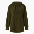 thumbnail image 1 of Vedolay Women 2023 T Shirts Casual Long Sleeve Shirts for Women 2023 Casual V Neck Solid Color Loose Fit Fall Tunic Top,Green L, 1 of 5