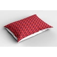 thumbnail image 2 of Ambesonne Retro Pillow Sham 2 Pack, 1960's Style Colorful Art, 30"x20", Dark Coral Purple, 2 of 3