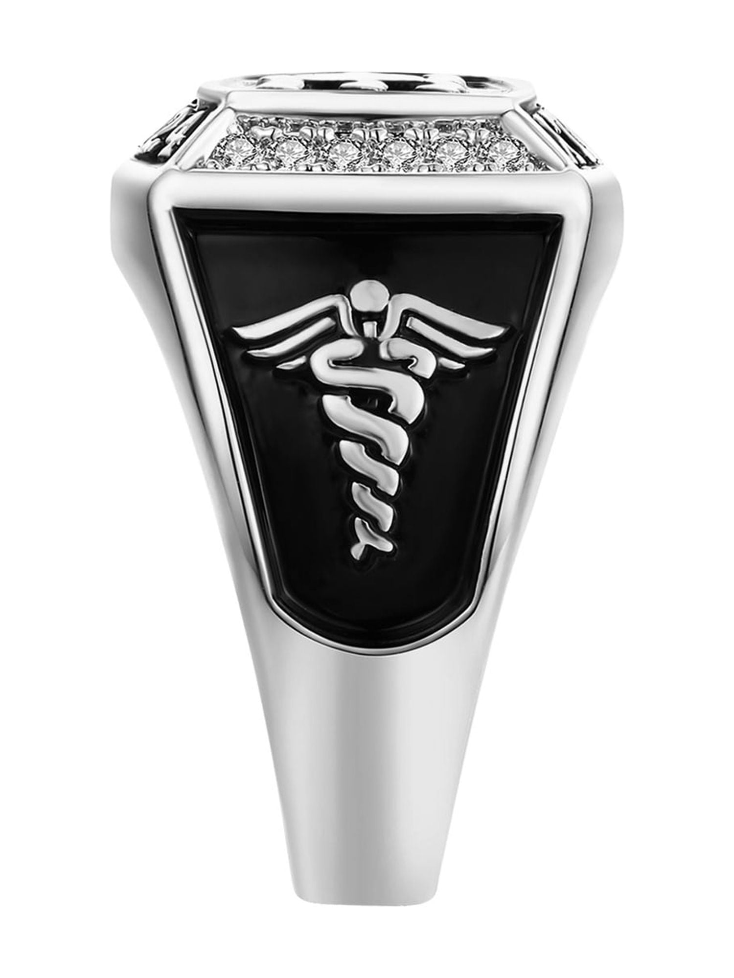Order Now for 2025 Graduation, Freestyle Women's Initial CZ Square Birthstone Class Ring, Personalized, High School or College