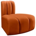 thumbnail image 6 of Meridian Furniture Arc Cognac Velvet Reverse Corner, 6 of 9