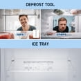thumbnail image 5 of Upstreman 7.0 Cu.Ft Upright Freezer Convertible Freezer/Refrigerator, Garage Ready Deep Freezer Fridge with Reversible Door, UP70 Stainless Steel, 5 of 8