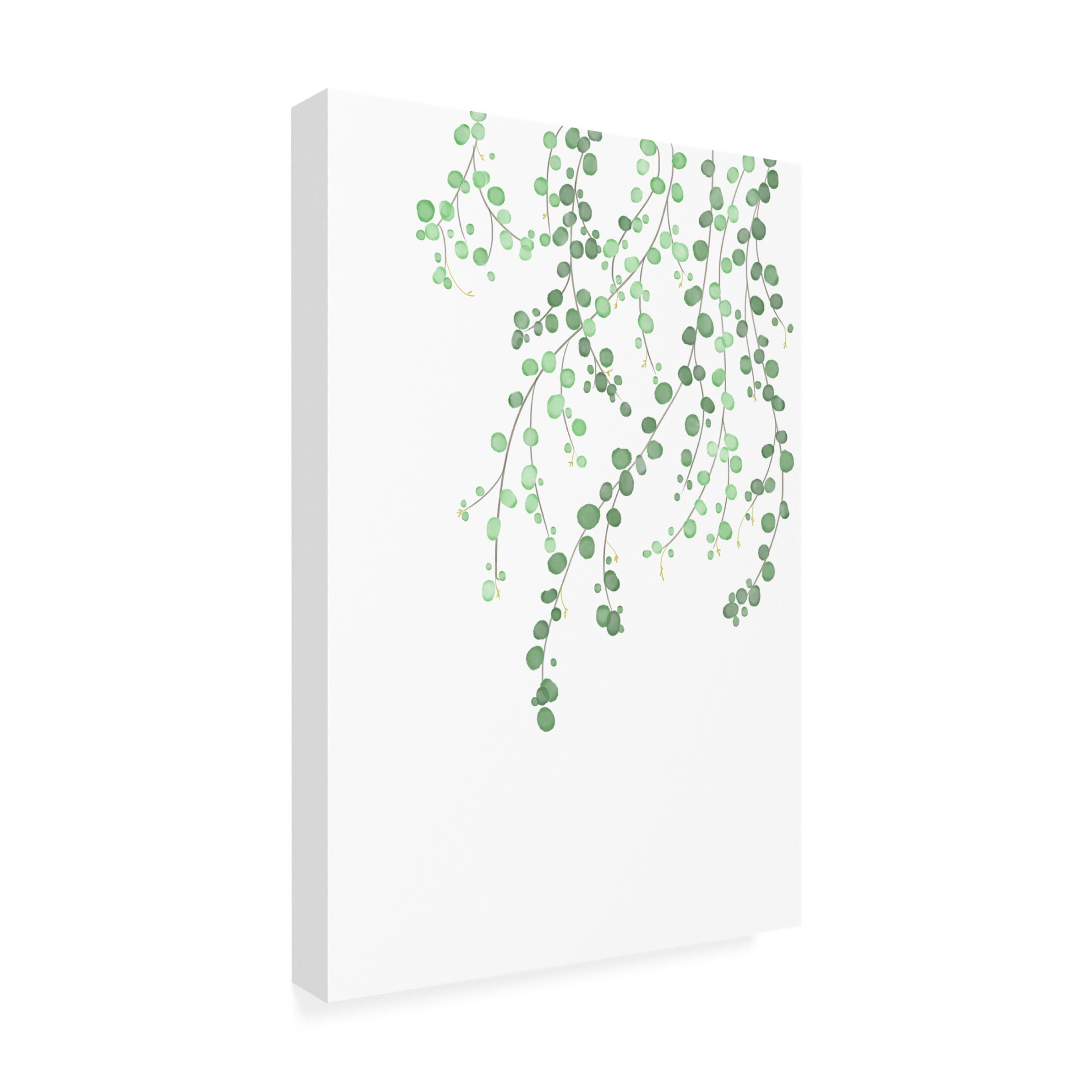 Canvas Wall Art - Pictufy Studio Ii 'Birch Tree' Wall Art for Living Room, Bedroom, or Office Décor by Trademark Fine Art - 16 x 24 Inches
