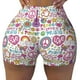 thumbnail image 2 of Fotbe Peace Love and Dove Flower Power Shorts Sin Costuras – Shorts Deportivos de Cintura Alta para Mujer, Elásticos para Gimnasio, Yoga, Running o Ciclismo-X-Large, 2 of 8