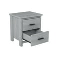 thumbnail image 3 of Queen Bedroom Furniture In Gray, Retro Style With Build And Ample Storage Vintage Collection, Plywood, Spacious Options, 3 of 5