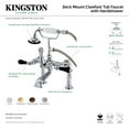 thumbnail image 2 of Kingston Brass AE103T5PKL Duchess Deck Mount Clawfoot Tub Faucet 7 Oil Rubbed Bronze, 2 of 5