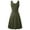 Army Green, variant on MIANHT Dresses for Women, Plus Size Dresses, Women Plus-Size Casual Sexy Solid Color U-Neck Sleeveless A-line Dress