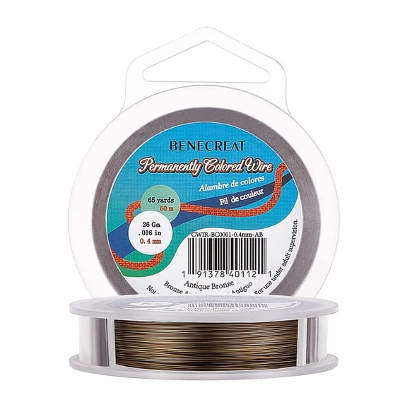 197 Feet/ 66 Yard Copper Wire 26 Gauge Resistant Bronze Copper Wire DIY