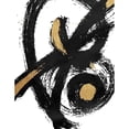 thumbnail image 3 of OnRei 15x18 Black Modern Framed Museum Art Print Titled - Jaidens Swirl, 3 of 5