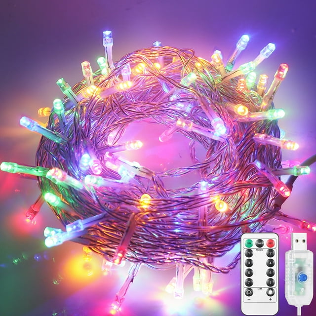Morttic Extendable Christmas String Light USB Powered,19.69ft 40LED