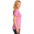 thumbnail image 2 of Port & Company Ladies V-Neck T-Shirt Candy Pink, 2 of 4