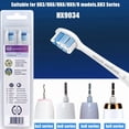 thumbnail image 3 of G2 Optimal Gum Care Replacement Brush Heads Compatible with Phlilps Sonlcare Click-On Electric Toothbrush Handles, HX9034/65, Gentle Gum Health Care, White, 4 Pack, 3 of 5