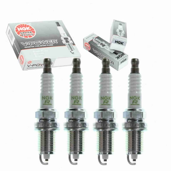 4 pc NGK V-Power Spark Plugs compatible with Chrysler Sebring 2.4L L4 2007-2010