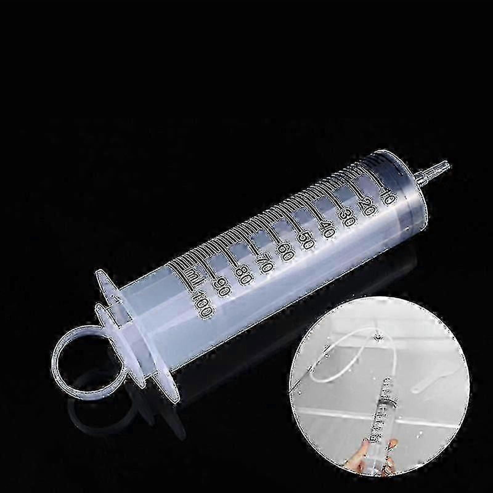 100ml Large Syringe Reusable Pump with 1m Tube for Feeding Measuring