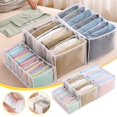 thumbnail image 3 of 3PCS Mesh Storage Box Foldable Closet Clothes Dividers Nylon Dresser Compartments Organizers, 3 of 9