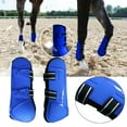 thumbnail image 4 of 1 Adjustable Horse Leg PU Protection Wrap Riding, Horse Leg Guard for Horse Training Jumping Leg Protection Front, 4 of 8