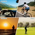 thumbnail image 6 of Sport Sunglasses Cycling Polarized Sun Glasses for Men Mountain Bike Bicycle Driving Fishing Running, Gun Gray/Clear Gray, 6 of 6