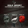 thumbnail image 4 of Zdle Pickleball Paddles Set of 2 Pickleball Rackets Graphite Pickleball Set with 4 Pickleball Balls Pickleball Bag Polypropylene Honeycomb Core Pickle Ball Raquette Set of 2 for Pickleball Equipment, 4 of 8