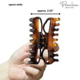 thumbnail image 4 of Parcelona French Extra Large Celluloid Shell Hair Claw Clip Made To Last, 4 of 8