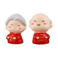 thumbnail image 2 of Cute Handmade Decorative Resin Couple Figurines - Adorable New Year Lover Girl Boy Statue Ornament - Bedroom Decor - 1 Pair, 2 of 8